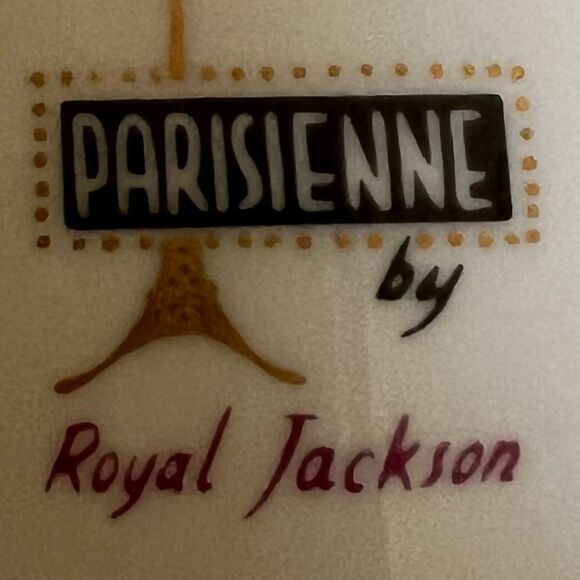 ROYAL JACKSON White Gold Set 2 Saucers Small Bites Fruit Elegant Design 8 1/4 In - Picture 6 of 14